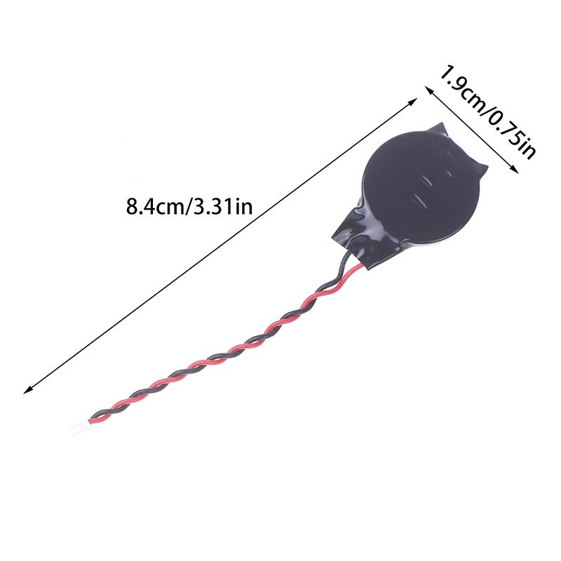 1Pc Cr2032 3V Lithium Battery Cr2032 High Quality For Computer Motherboard Laptop Meter With Cable Plug