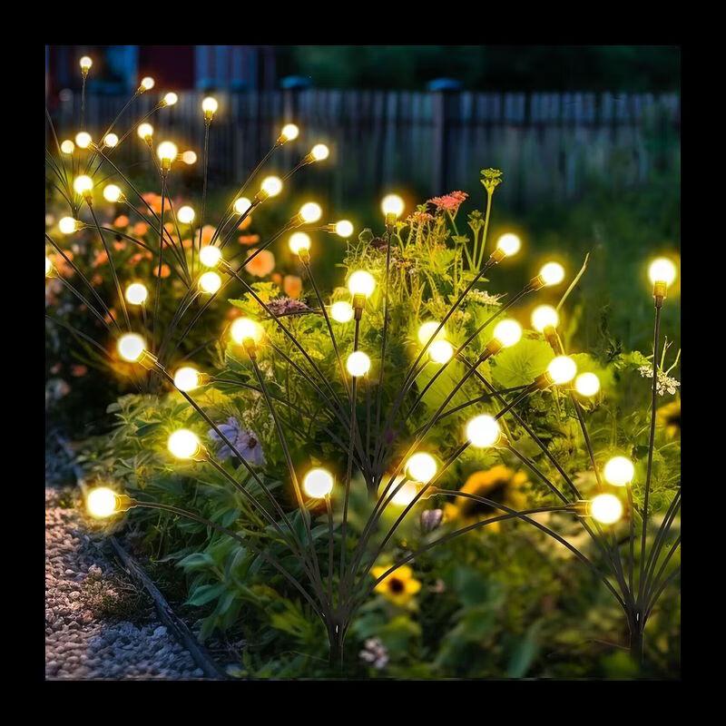 Outdoor Solar Firefly Garden Stake Lights