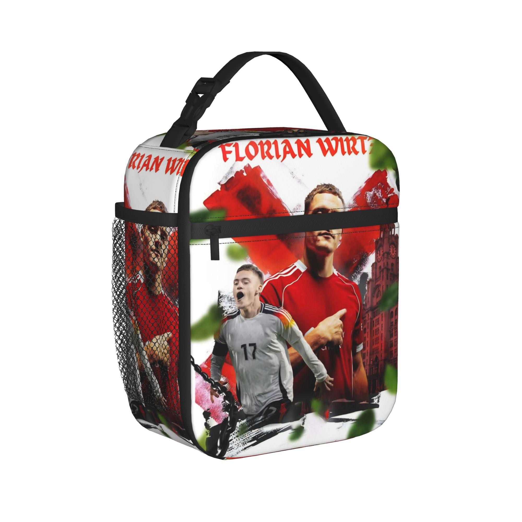 Florian Wirtz Number 7 Insulated Lunch Bags High Capacity Football Soccer Thermal Bag Tote Lunch Box School Outdoor Bento Pouch One Size