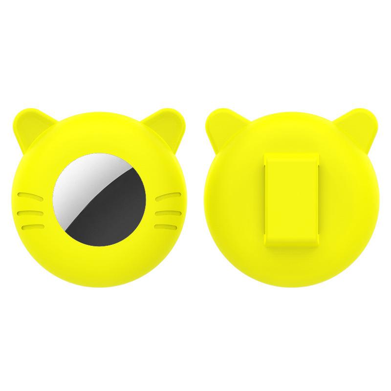 For Airtag Cat Collar Holder Small Air Tag Cat Collar Holder Silicone Case Cover for Cat Dog Pet Collar Harness Loop Supplies