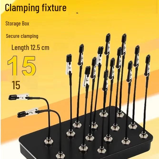 12-Pack FX-01 Bendable Metal Magnetic Clips - Universal Anti-Drop Design