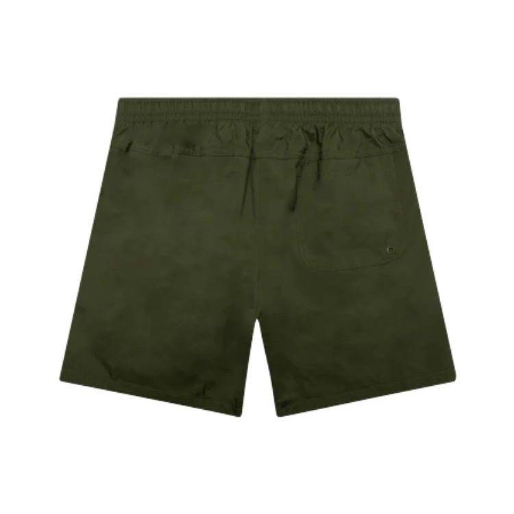 Nike Letter Print Elastic Drawstring Casual Shorts Men Bottoms Olive-Green AR2383-327