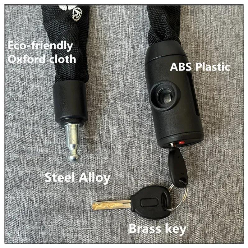 RIDERACE High-Security Bike Chain Lock - Durable Anti-Cut Lock for MTB, E-Bikes & Scooters