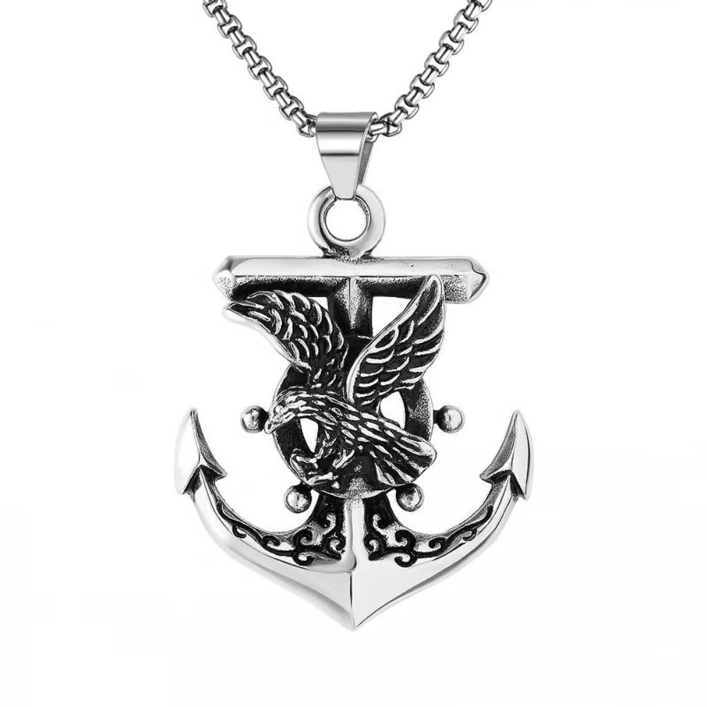 Pandantiv Mixt Modă Retro, Aripi de Vultur, Colier Personalizat din Aliaj European și American, Bijuterii pentru Bărbați și Femei