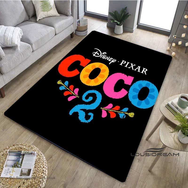 

Cute Coco cartoon rug, comfortable flannel, soft, thickened, non-slip mat, suitable for living room, bedroom, and kitchen decor 60x90cm