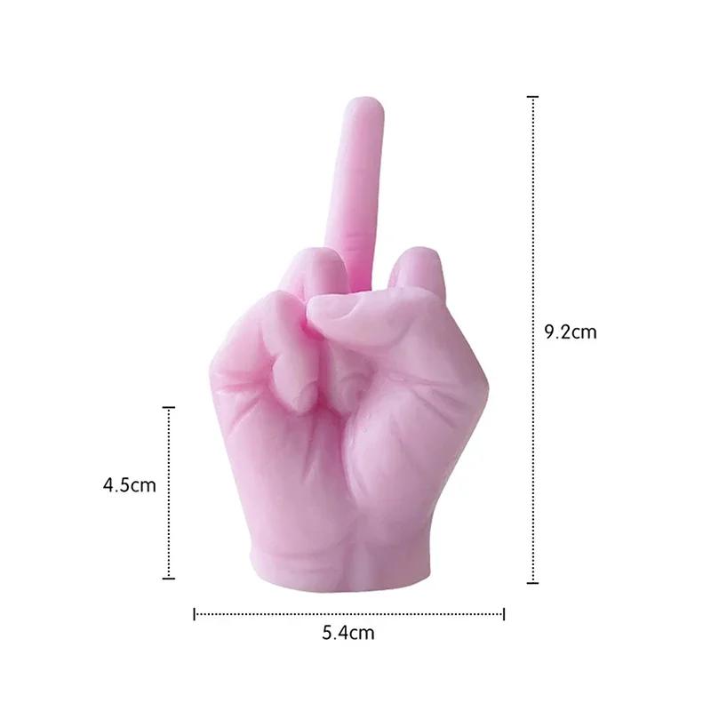Funny Quirky Middle Finger Scented Candles - Creative Gesture Candle | Unique Gift Home Decor Ornament