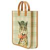 Gucci Cat Print Open Tote Bag Kids Handbags Green Ivory 550763-FABDM-8678