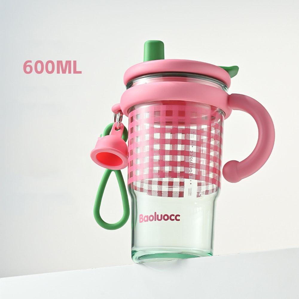 

Leak-proof Dual Drinking Cup Plastic Handle Water Bottle Portable Water Cup Home