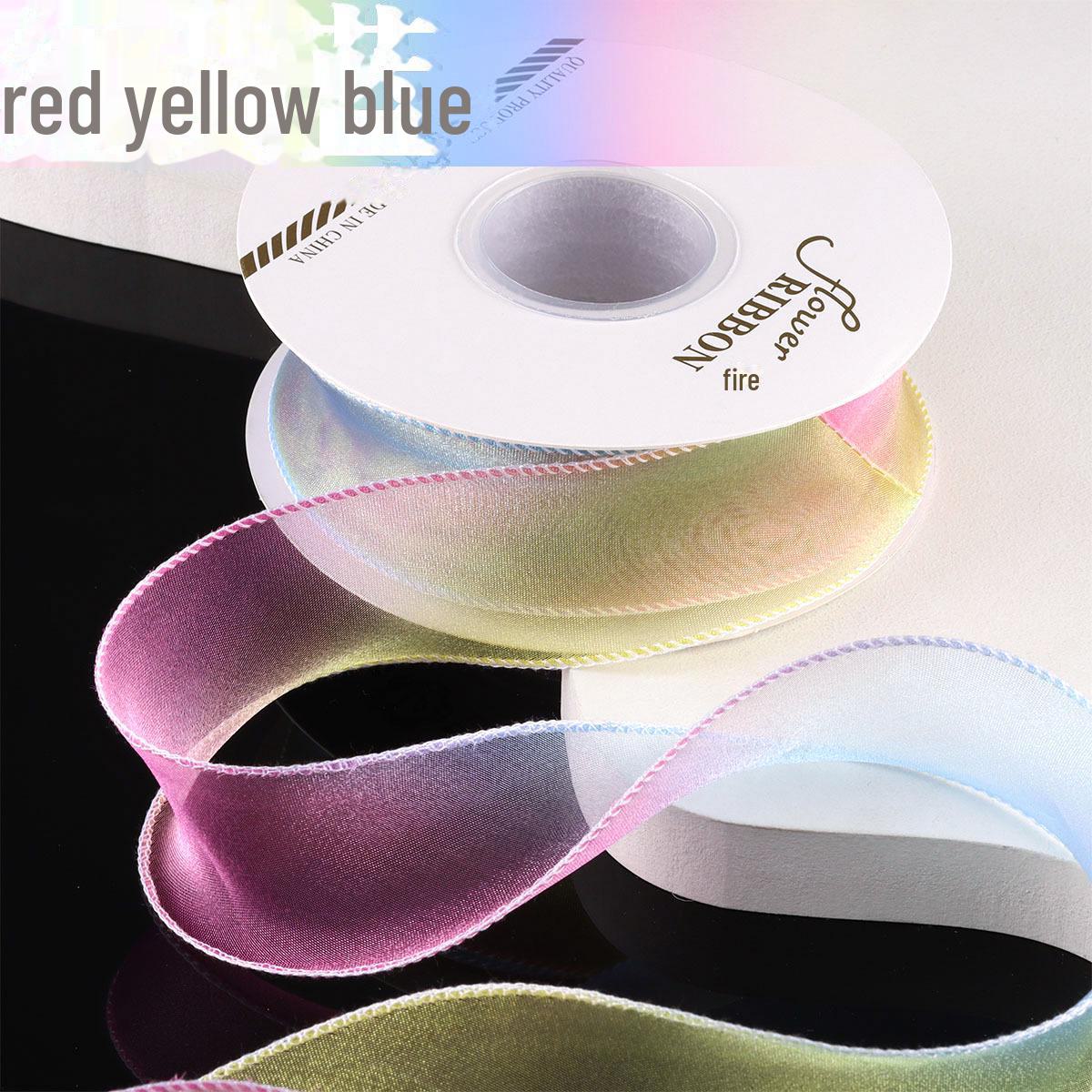 

Шифоновая градиентная лента «рыбий хвост» - бант 4 см