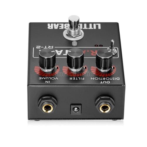 Nobsound RT-2 RAT Guitar/Bass Distortion Effect Pedal with Bass Effects, Streamlined Transformer Box, and Bypass Function