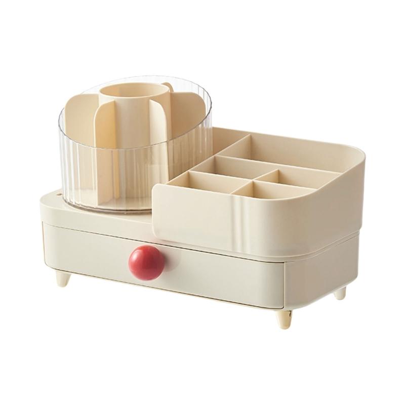 

Spacious Rotating Cosmetic Organizers with Adjustable Shelves Home Accessory for Bedroom or Bathroom Daily Use Items