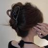 1pc Temperament Matte Love Grip Women's Hair Clip Simple and High End New Spring/Summer Shark Clip Headpiece