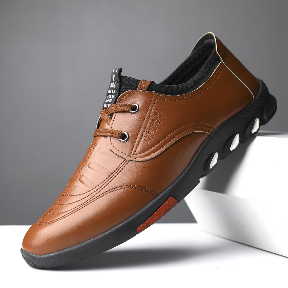 Spring Autumn New Men's Shoes Breathable Non Slip Business Footwear Versatile Leather Shoes Casual Comfort Male Shoes