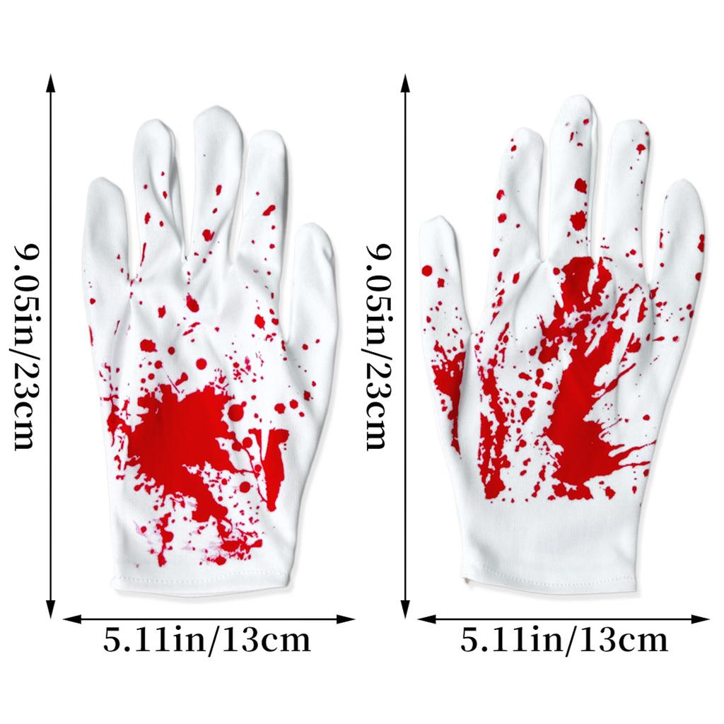 Halloween Bar Decoration, Haunted House Cosplay, Costume Party, Horror Decoration, Blood Gloves, Blood Socks