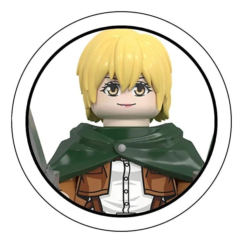 Blind Box Building Blocks Mini Model Figures Attack on Titan Levi Ackerman Eren Mikasa Giant Annie Halloween Christmas Gifts Toy