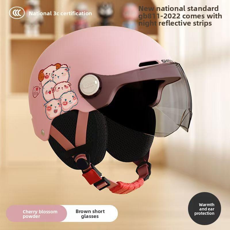 

Children s Helmets, Boys and Girls, Babies, Electric Motorcycle Helmets, Half Helmets, Universal In All Seasons