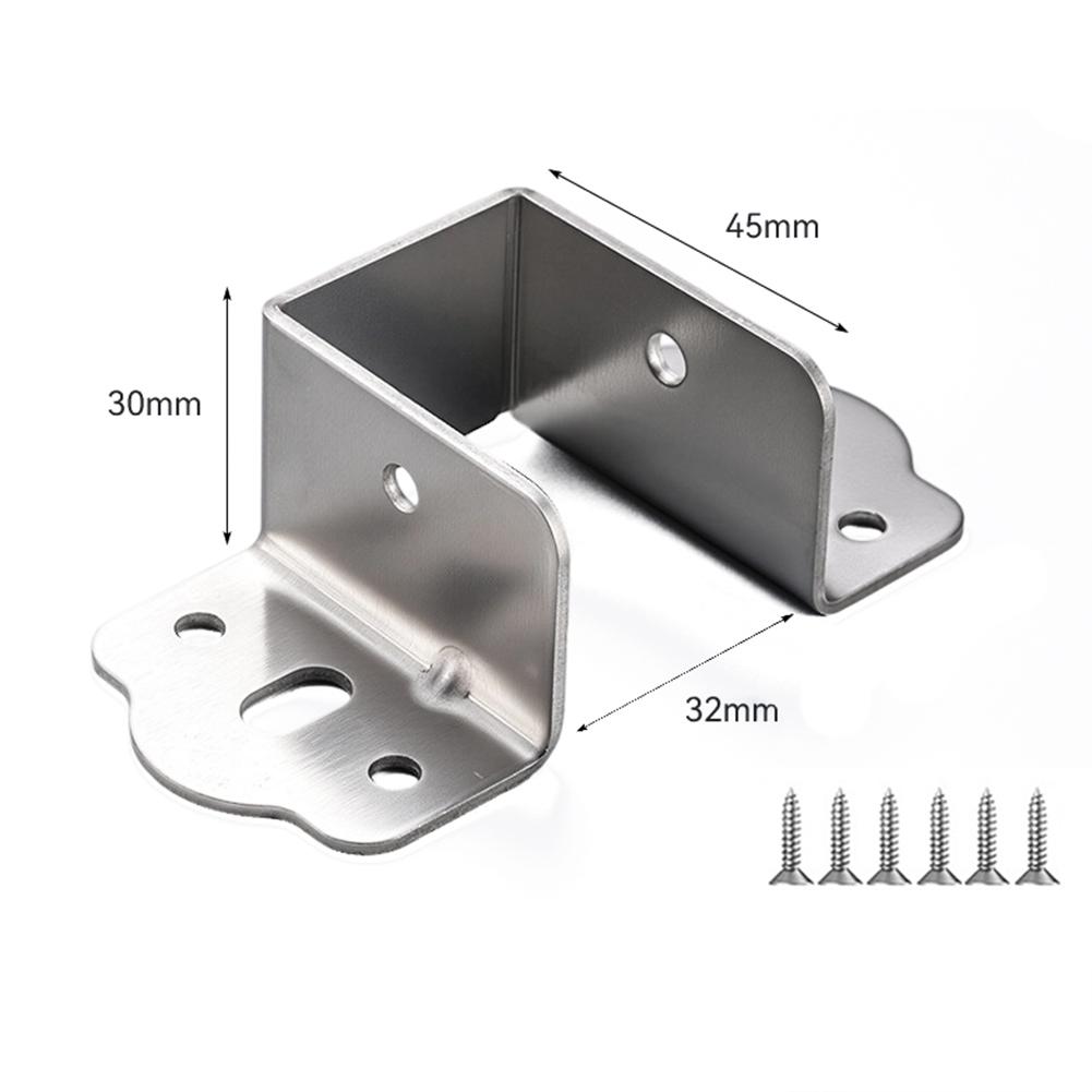 1PC U-Shaped Thickening Bed Rail Brackets Heavy Duty Metal Support Hinges 32/35/40mm Bed Rail Brackets Hardware Accessories