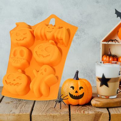 Halloween Silikon Backform Keks Keks Kuchen Backform Gruselige Kürbis Silikonform für Dekoration von Halloween