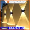 Solar Wall Lamp Outdoor Warm Light Waterproof Up And Down Luminous Lighting Balcony Yard Garden Decoration Lights Exterior Wall