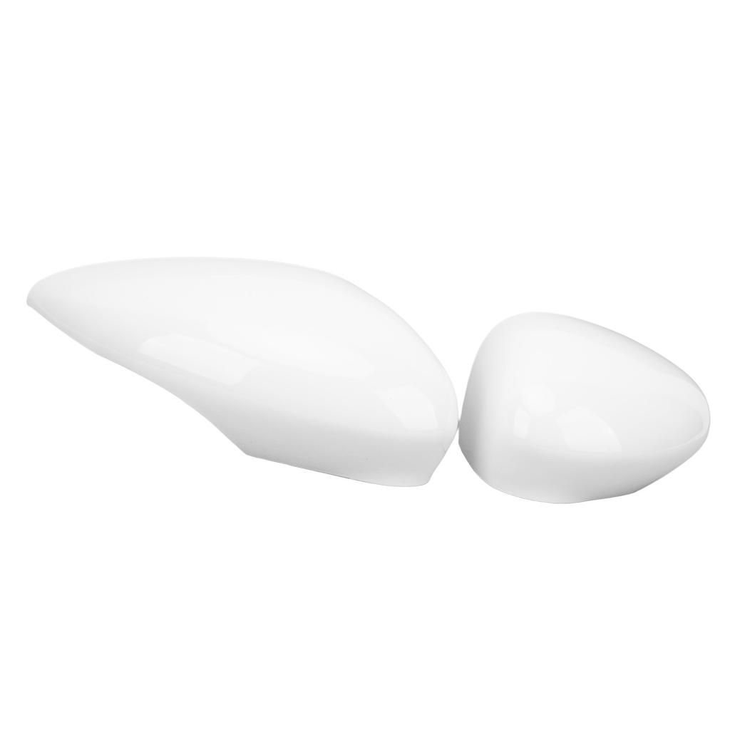 1 Paar Rückspiegelkappe 1594546 Weiß Außenspiegelabdeckung Kappe Ersatz für Ford Fiesta MK7 2008 bis 2017