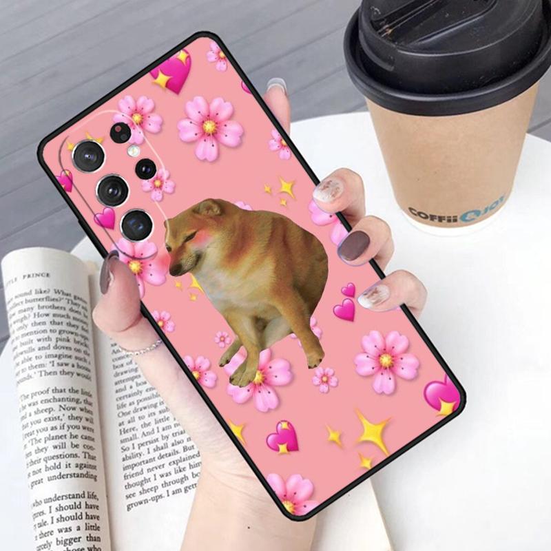 

Чехол для телефона с мемом Doge Dog Cheems Для Samsung Galaxy S24 S25 Ultra S21 S22 Ultra S10E Note 10 Plus Note 20 FE S23 Note10 Pro(Plus)