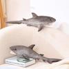 Simulated Marine Animal Shark Doll Plush Toy Gray Shark Doll Children's Soothing Doll