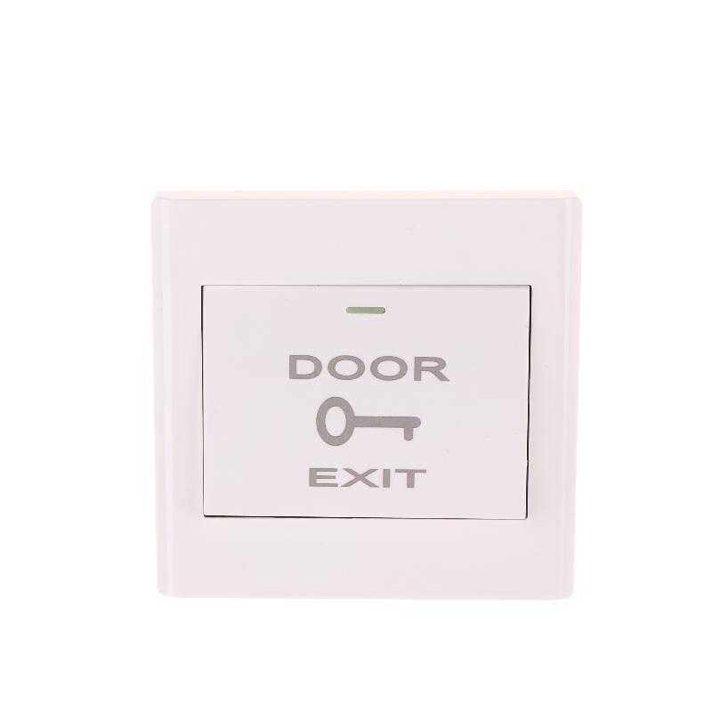 1 Satz Wandmontiertes Tür-Ausgangstaster-Freigabeschalter-Panel Zutrittskontrolle NO/COM Push to Exit-Taste für Türzutrittskontrollsystem