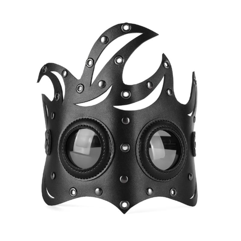 

Новые поступления, маска в стиле панк на Хэллоуин, забавные маски для танцевальной вечеринки, искусственная кожа, барная маска для выступлений, маска для косплея, унисекс, подарок на день рождения чёрный