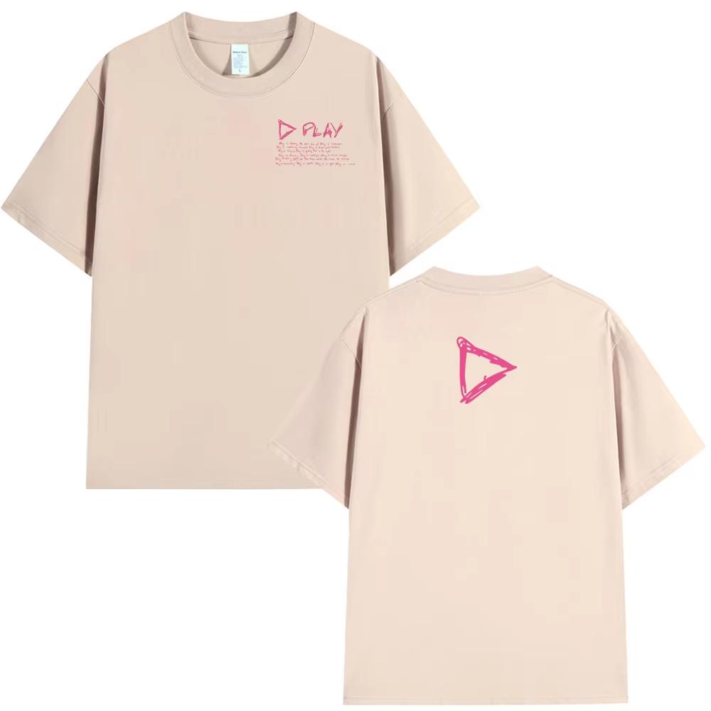 Ed Sheeran Play Tour 2025 Merch T Shirt Men's Women Clothing Fashion Streetwear T-shirts Oversized Cotton Short Sleeve T-shirts