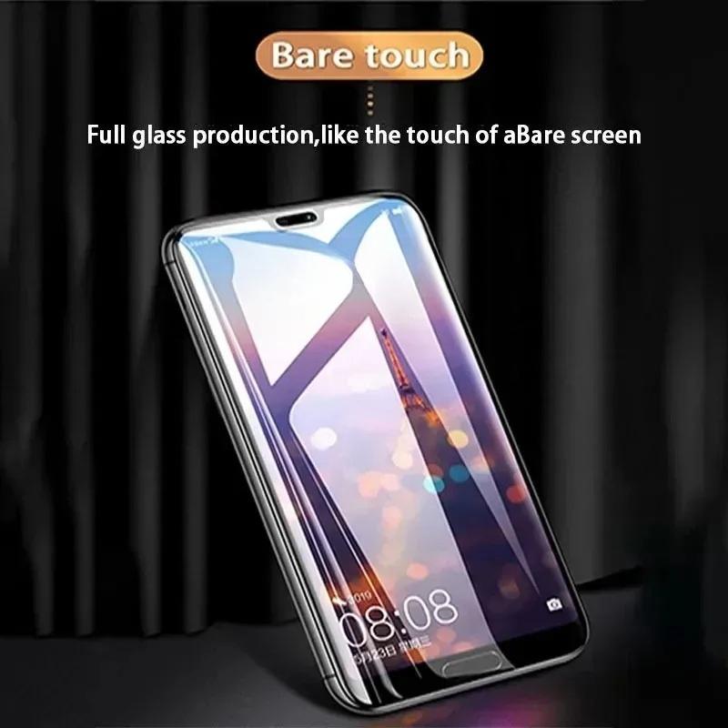 3Pcs Full Cover Tempered Glass For Huawei Pura 70 Pro P60 P50 P40 P30 Pro Screen Protector For Huawei Mate 60 50 40 30 20 Pro