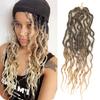 16/24 InchAfrican Wavy Queen Locs Faux Locs Crochet Hair with Curly Ends Goddess Locs Crochet Braids for Women