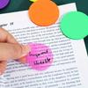 Notes Adezive Transparente Morandi Drăguțe Rotunde, Steaguri Impermeabile pentru Jurnalizare Biblică Accesorii Școlare, Organizare Studiu | Notă Adezivă Decorativă
