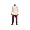 Under Armour T-shirt da allenamento a tinta unita traspirante con scollo rotondo e maniche lunghe da uomo Top Beige 1376050-110