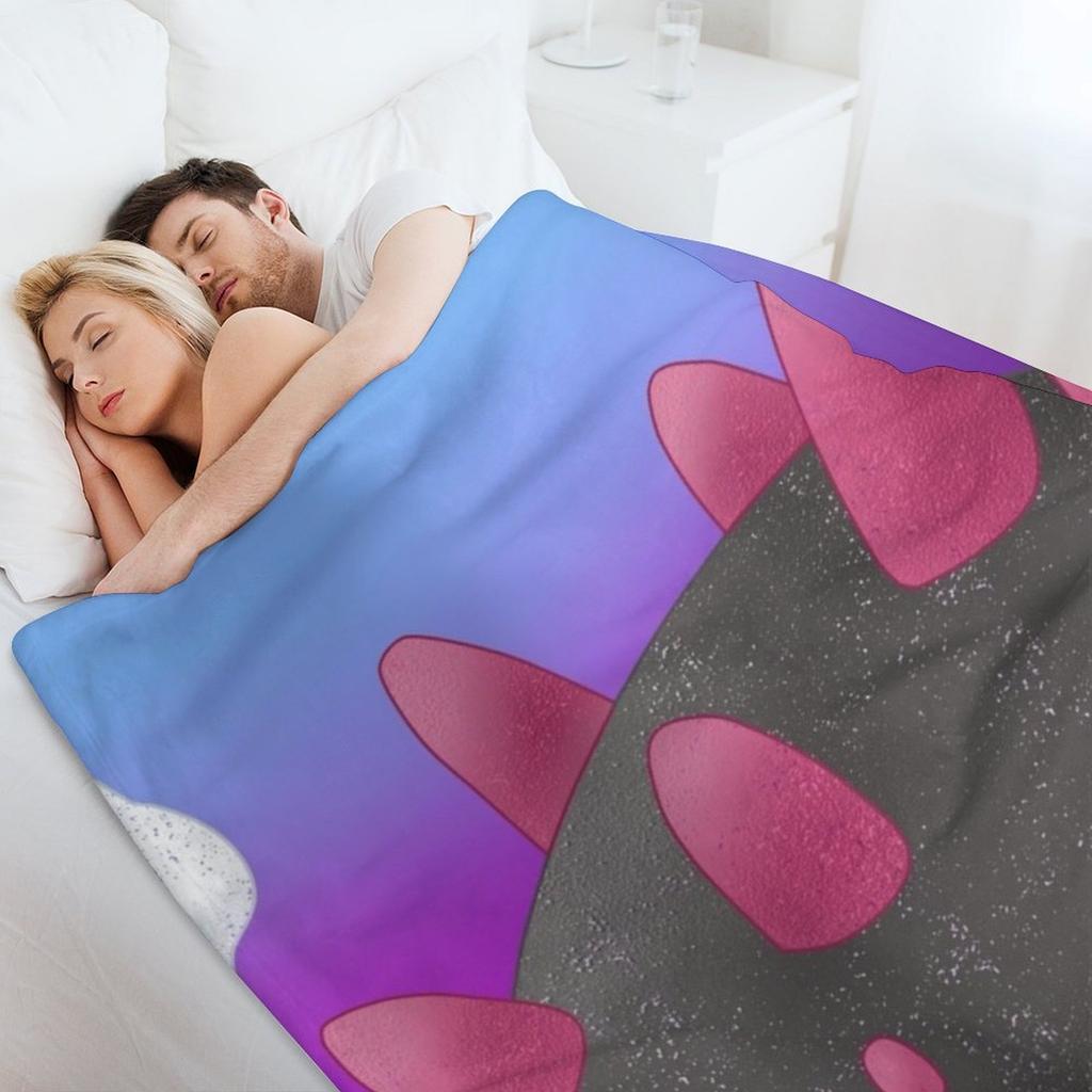 Punchy Pyukumuku Throw Blanket Anime Luxury St Plaid Nap Blankets