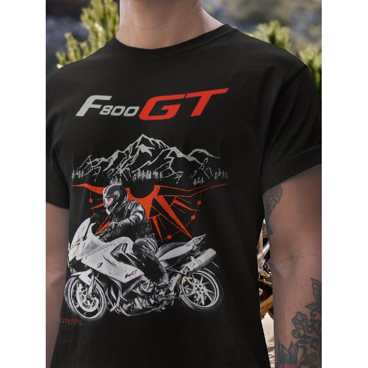 Men S F800 GT Motorcycle Graphic T-Shirt | Sport Tourer Rider & Bike Design, All-Season Comfort Fit Casual Crew Neck Tee for Motorrad Fans, Biker S чёрный