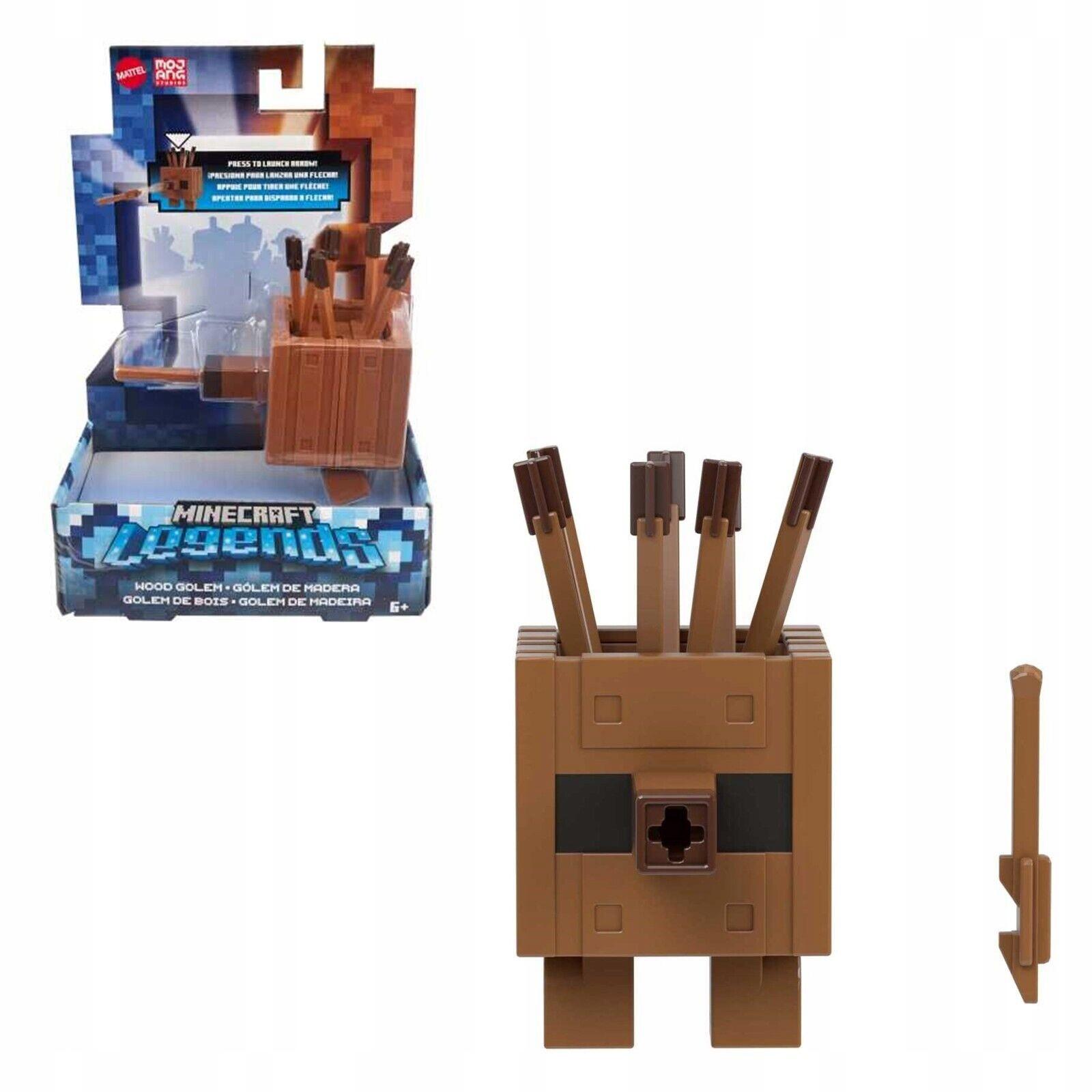 Minecraft Legends HOLZ GOLEM Kampf Figur Holz Golem