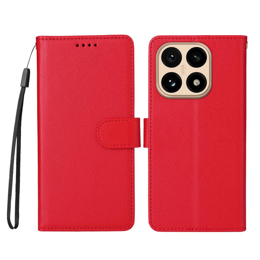 For Xiaomi 15T Case RFID Blocking 3 Card Slots PU Leather Phone Cover with Wrist Strap