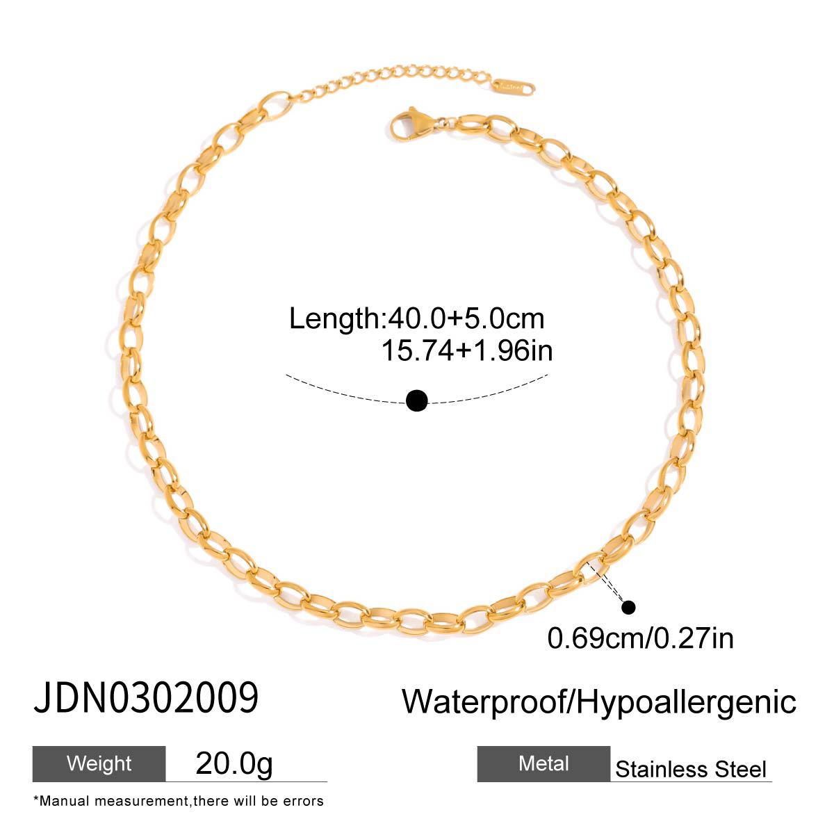 European and American oil dripping titanium steel love necklace accessories collarbone chain stainless steel niche