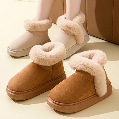 Women's Winter Warm Snow Boots 2024 Waterproof Anti-slip Cotton Women's Padded Thickened Platform Ankle Boots Botas Mujer 36-41