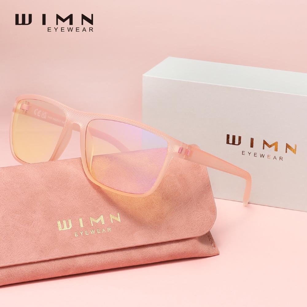 WIMN Anti-Blue Glasses Men/Women Phone Computer Blue Ray Block Eyewear Students Reading Eyeglasses Light Weight