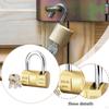 Heavy Duty, Metal Padlock with Key And , Ideal for Storing Small Items In Drawers, Cabinets,