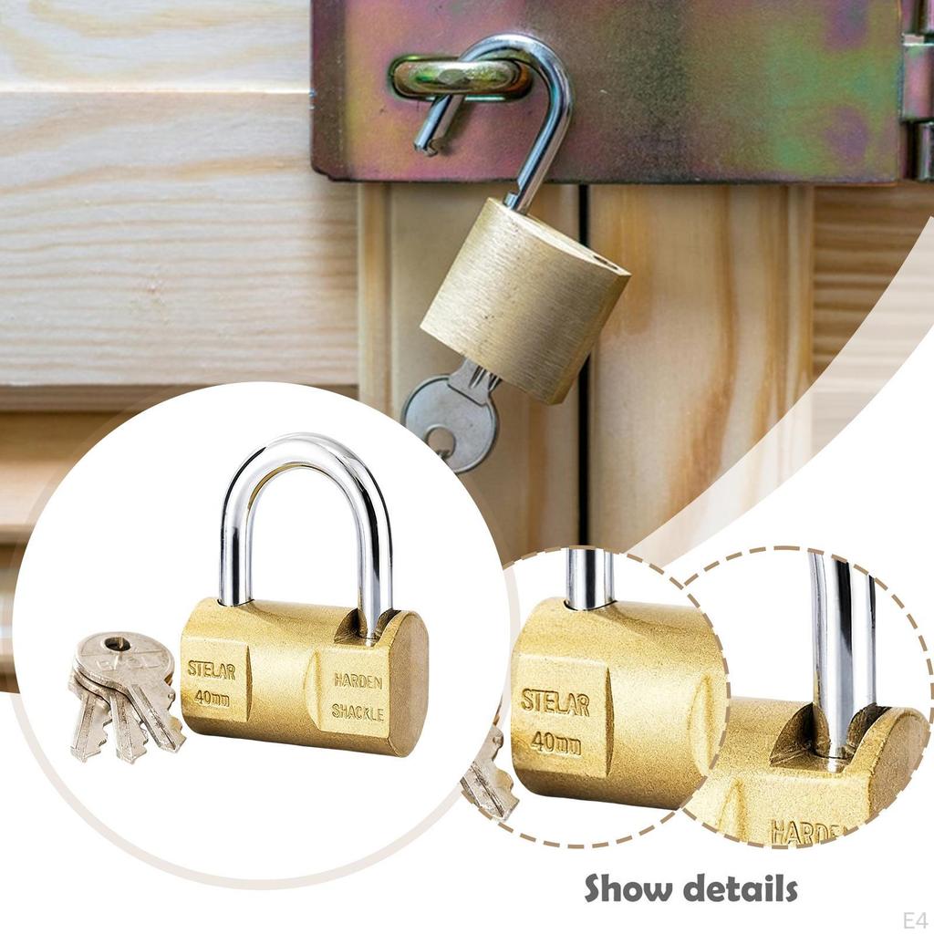 Heavy Duty, Metal Padlock with Key And , Ideal for Storing Small Items In Drawers, Cabinets,