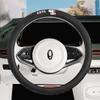 Bingo Plus Special Leather Car Steering Wheel Cover, Universal for All Seasons, Non-Slip, Ultra-Thin Bingo Cotton and Linen Steering Wheel Cover