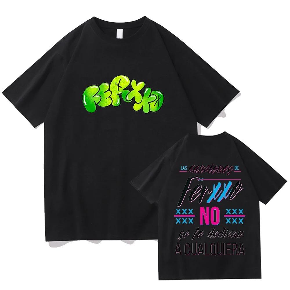 Trend Mężczyźni Kobiety T Shirt Bawełna Tee Ferxxoo Feid Tour Moda Raper Tshirt Streetwear Hip Hop Koszulki Prezent Dla Fanów Ubrania Top