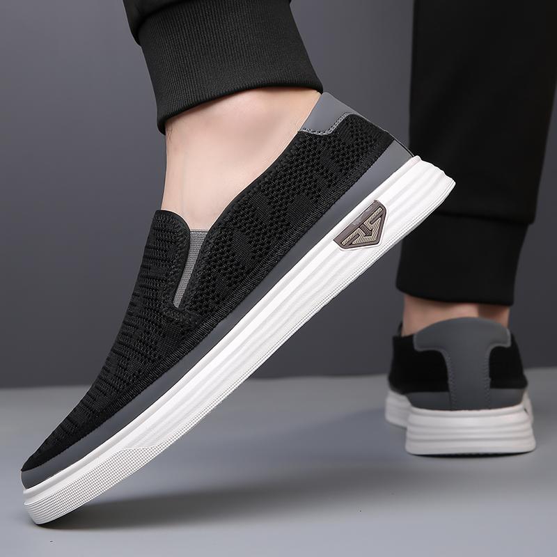 Fashion Hollow Out Comfy Moccasins Breathable Men Mesh Shoes Summer Slip on Loafers Lightweight Man Stylish Flats Hot Sale Walking Shoes