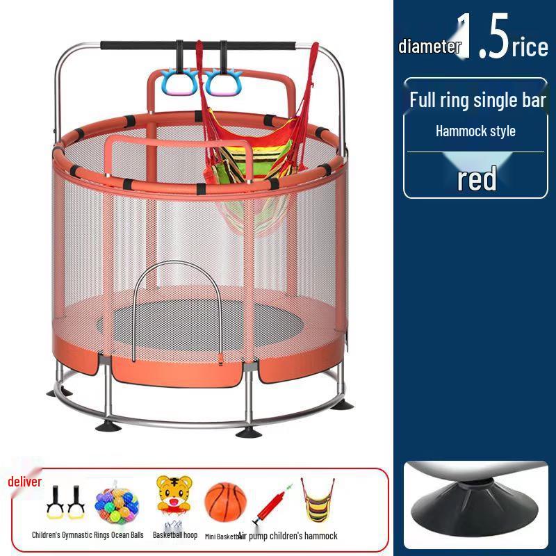 TLXT Kids Indoor Foldable Trampoline with Safety Net