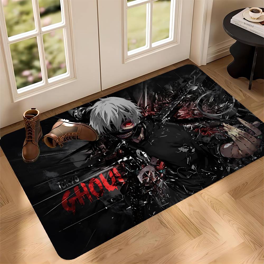 Tokyo Ghoul Anime Room Mats Cheaper Anti-slip Modern Living Room Balcony Printed Welcome Rug