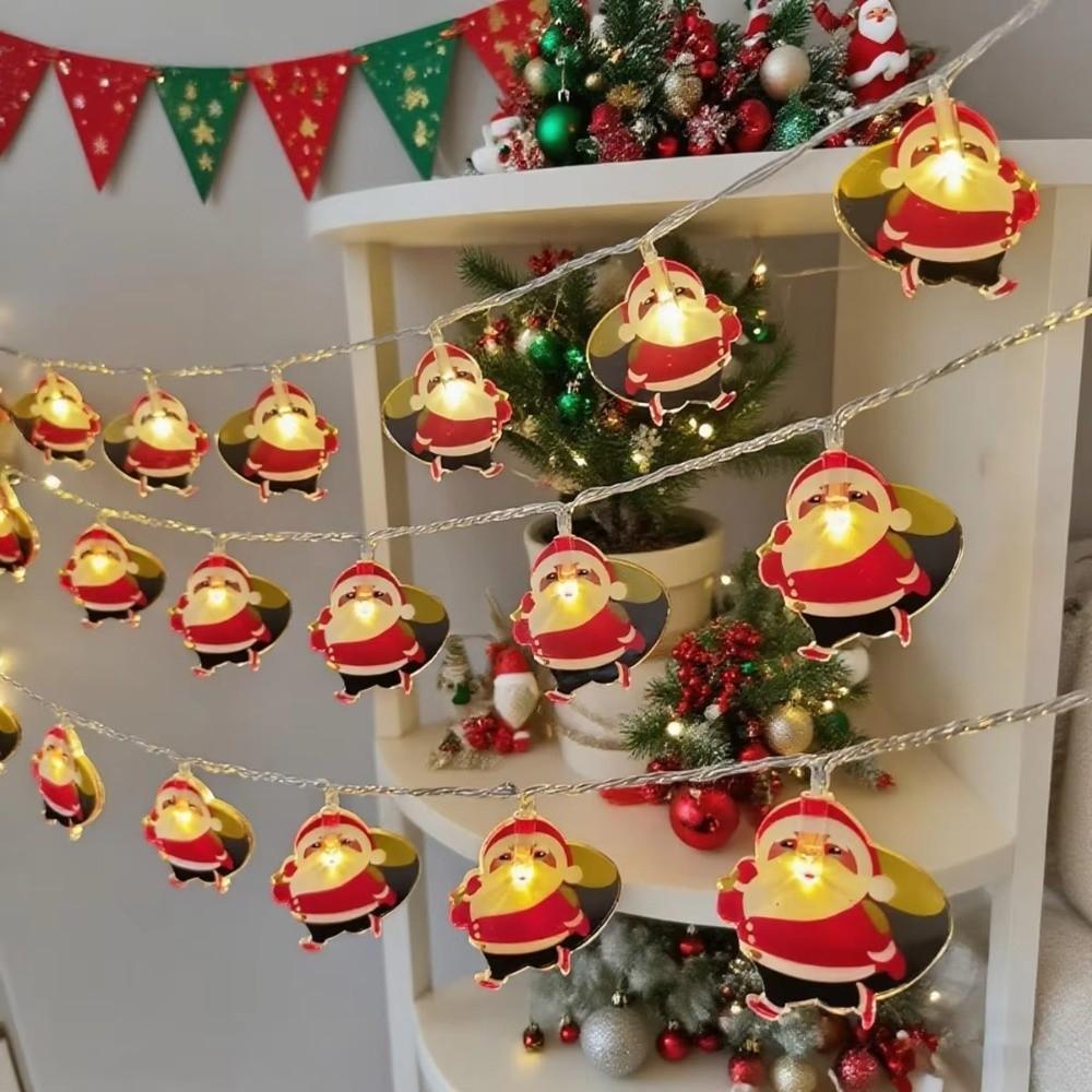 3m 20Led Christmas Light String Creative Christmas Decor Lamp Santa Claus LED Light Bar