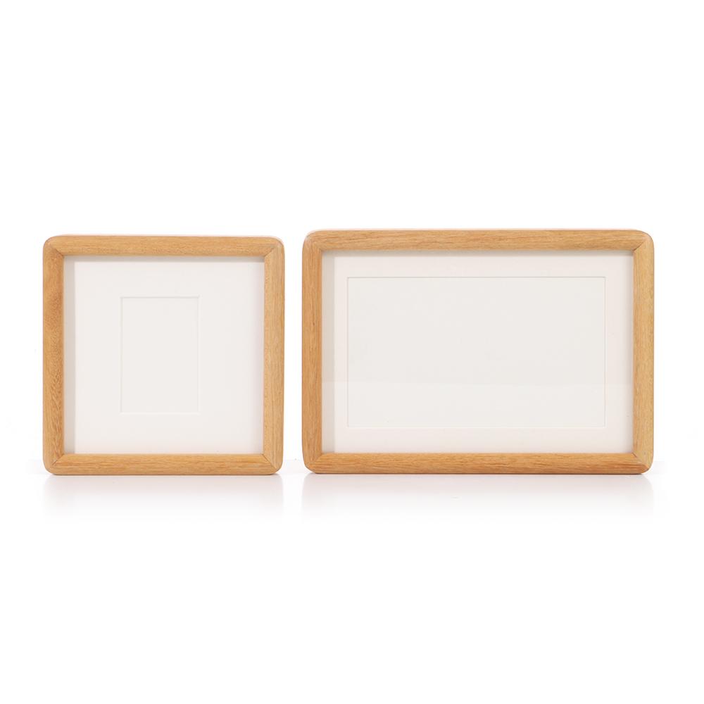 Enkel tapphålsförband Fotoram Äkta trä Bildram Ny Display Fotoram