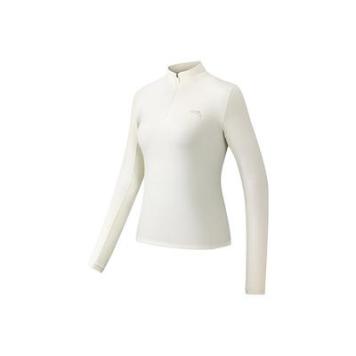 Simple Comfortable Slim Fit Stand Collar Breathable Long Sleeve T-Shirt Women Tops 962545402-2